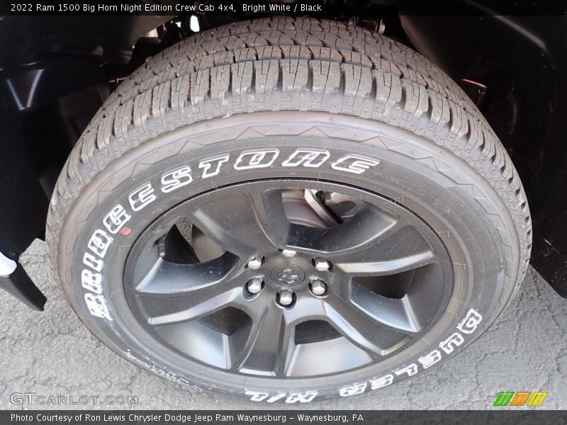 Bright White / Black 2022 Ram 1500 Big Horn Night Edition Crew Cab 4x4