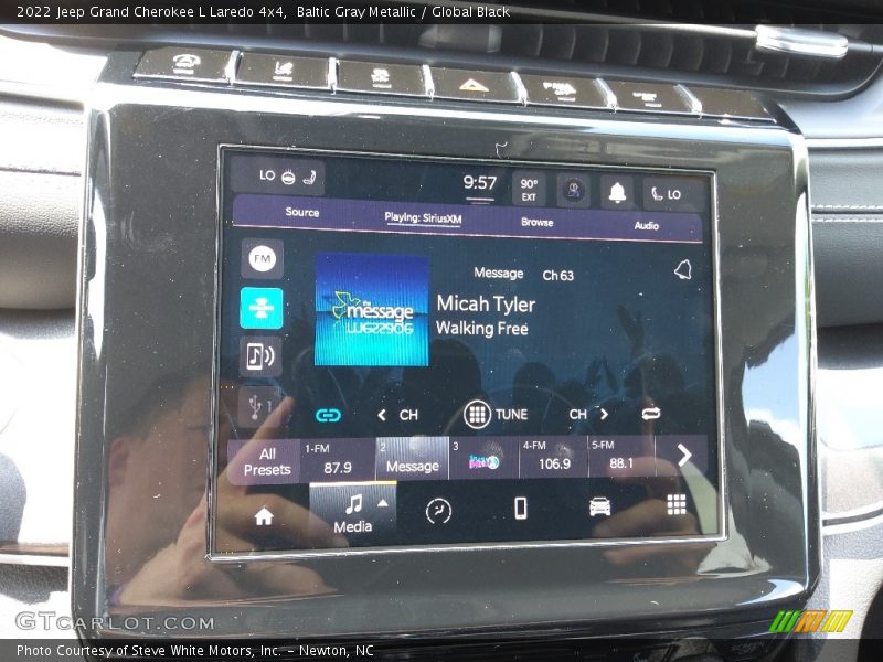 Baltic Gray Metallic / Global Black 2022 Jeep Grand Cherokee L Laredo 4x4