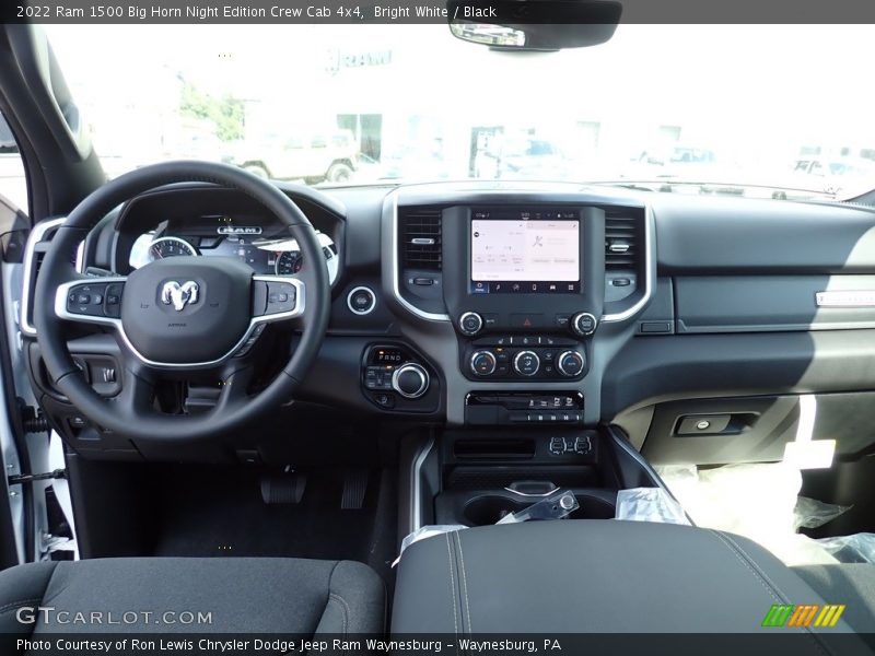 Bright White / Black 2022 Ram 1500 Big Horn Night Edition Crew Cab 4x4