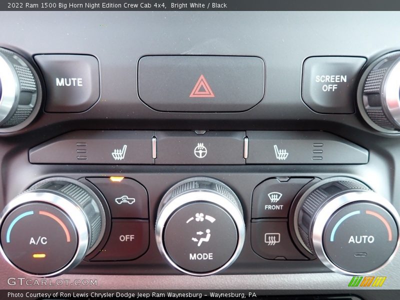 Bright White / Black 2022 Ram 1500 Big Horn Night Edition Crew Cab 4x4