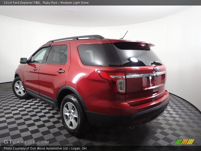 Ruby Red / Medium Light Stone 2014 Ford Explorer FWD