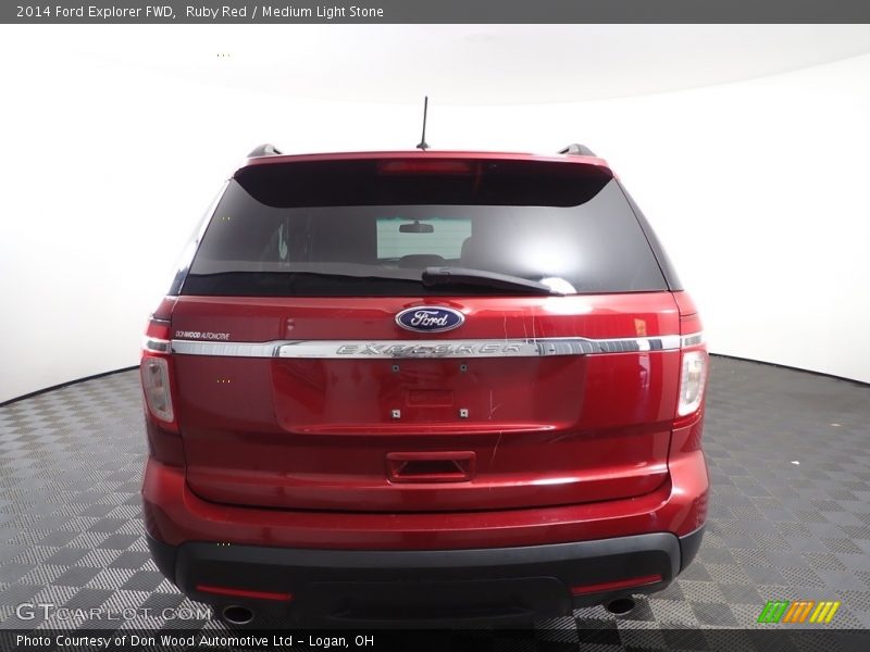 Ruby Red / Medium Light Stone 2014 Ford Explorer FWD