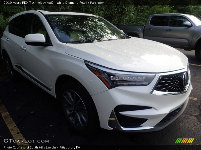 White Diamond Pearl / Parchment 2019 Acura RDX Technology AWD
