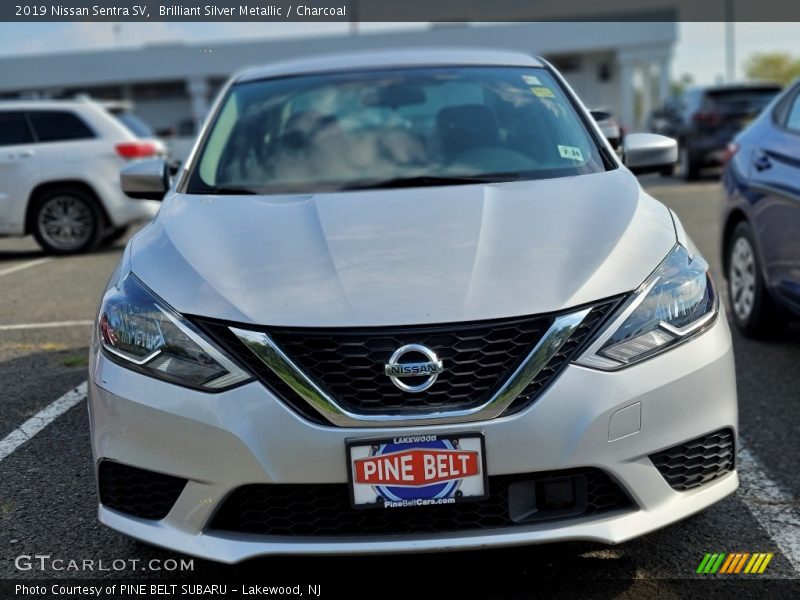 Brilliant Silver Metallic / Charcoal 2019 Nissan Sentra SV