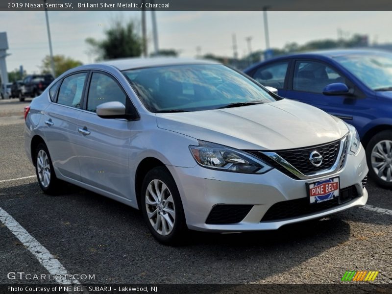 Brilliant Silver Metallic / Charcoal 2019 Nissan Sentra SV
