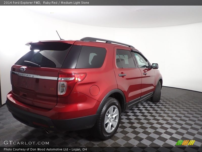 Ruby Red / Medium Light Stone 2014 Ford Explorer FWD