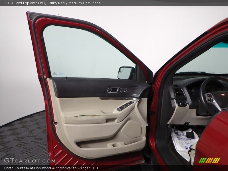 Ruby Red / Medium Light Stone 2014 Ford Explorer FWD
