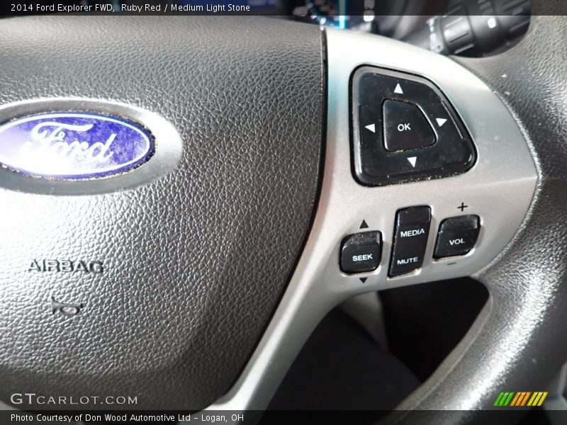 Ruby Red / Medium Light Stone 2014 Ford Explorer FWD