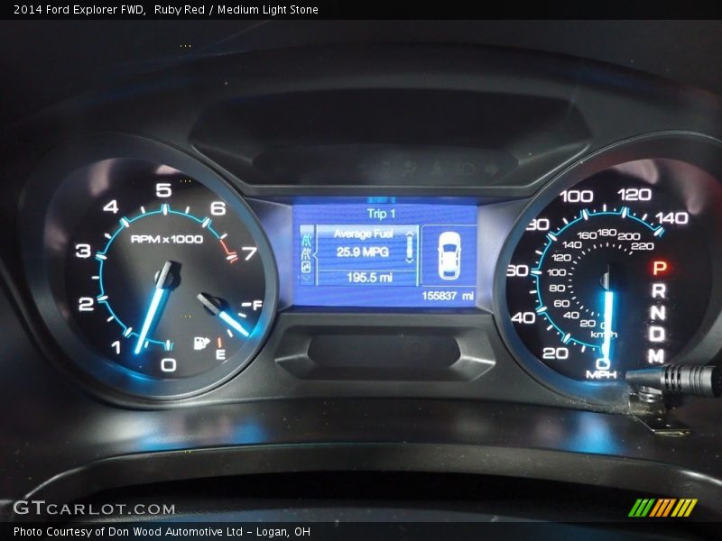 Ruby Red / Medium Light Stone 2014 Ford Explorer FWD