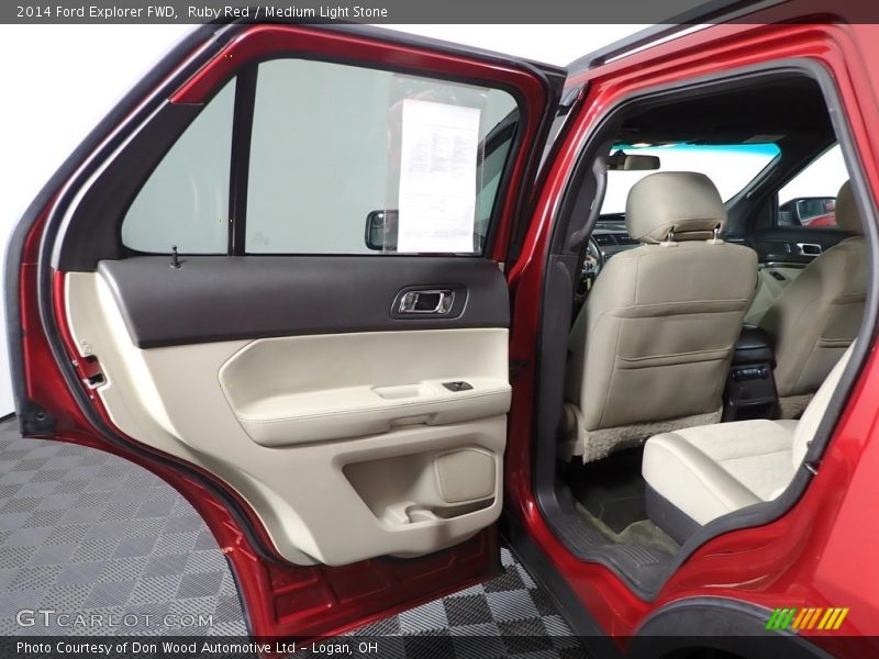 Ruby Red / Medium Light Stone 2014 Ford Explorer FWD