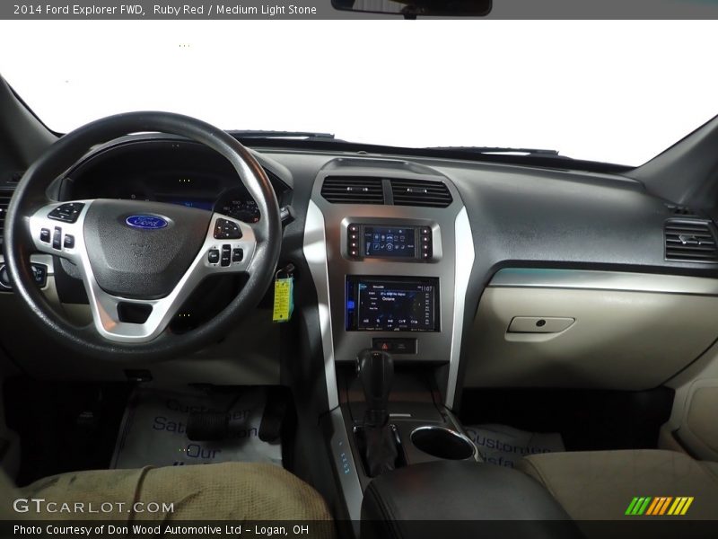 Ruby Red / Medium Light Stone 2014 Ford Explorer FWD