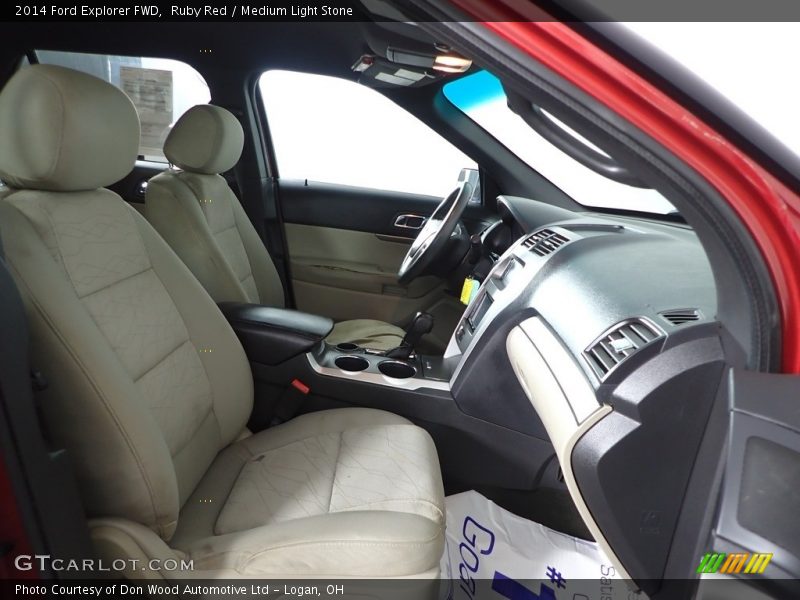 Ruby Red / Medium Light Stone 2014 Ford Explorer FWD