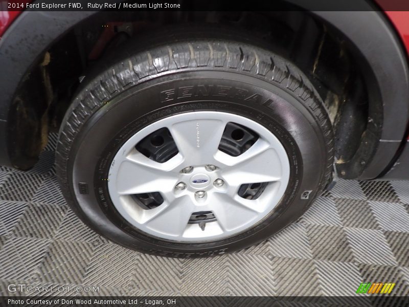Ruby Red / Medium Light Stone 2014 Ford Explorer FWD