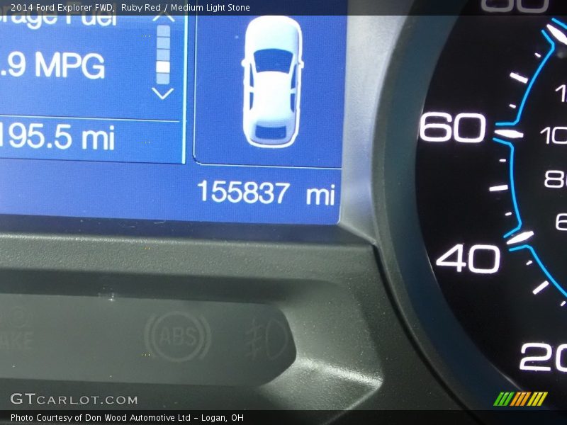 Ruby Red / Medium Light Stone 2014 Ford Explorer FWD
