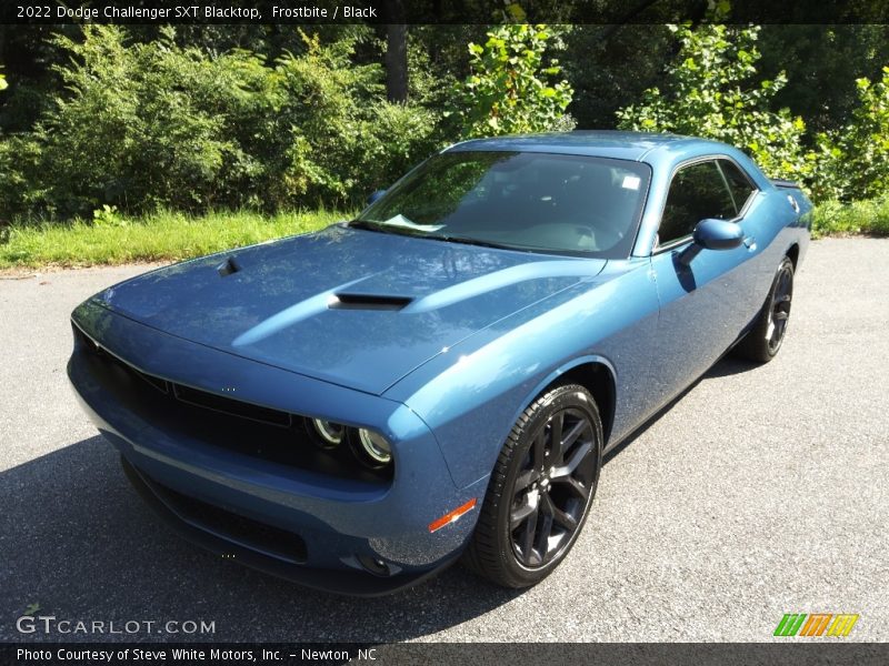 Frostbite / Black 2022 Dodge Challenger SXT Blacktop