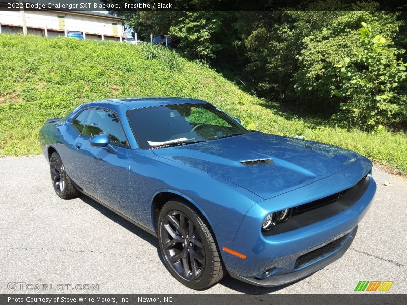 Frostbite / Black 2022 Dodge Challenger SXT Blacktop