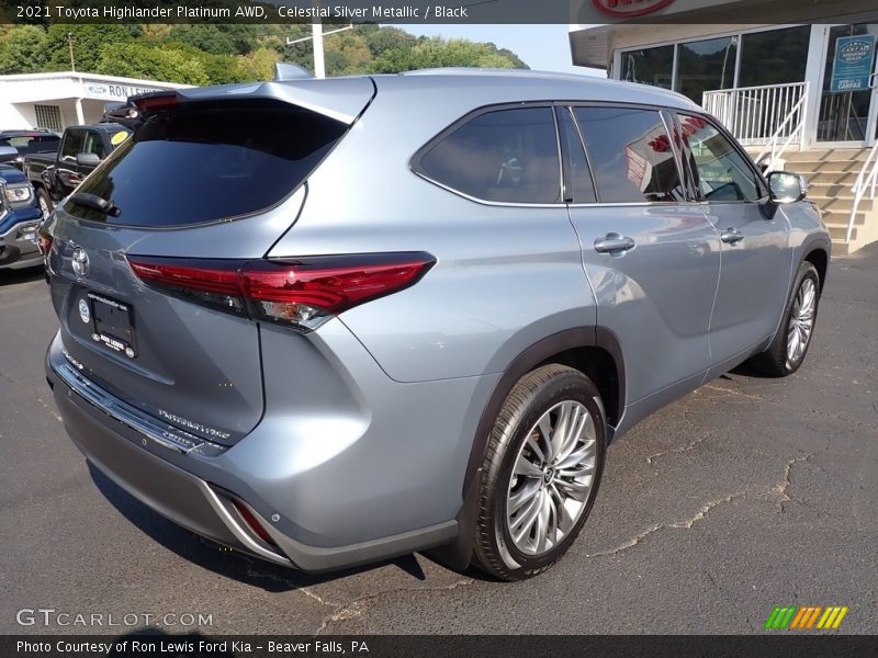 Celestial Silver Metallic / Black 2021 Toyota Highlander Platinum AWD