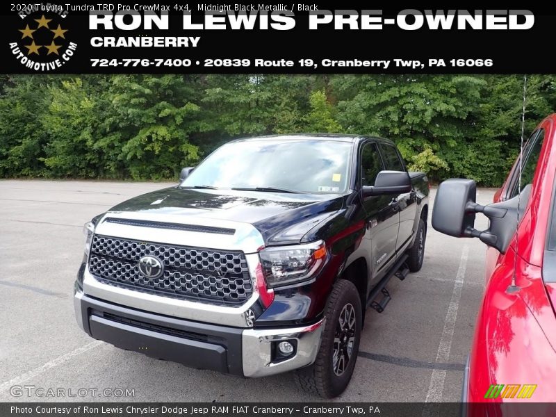 Midnight Black Metallic / Black 2020 Toyota Tundra TRD Pro CrewMax 4x4