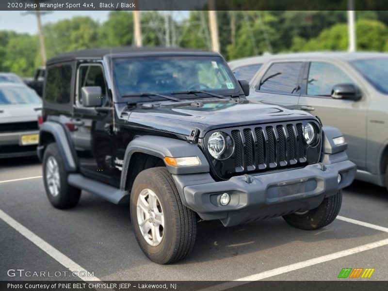 Black / Black 2020 Jeep Wrangler Sport 4x4