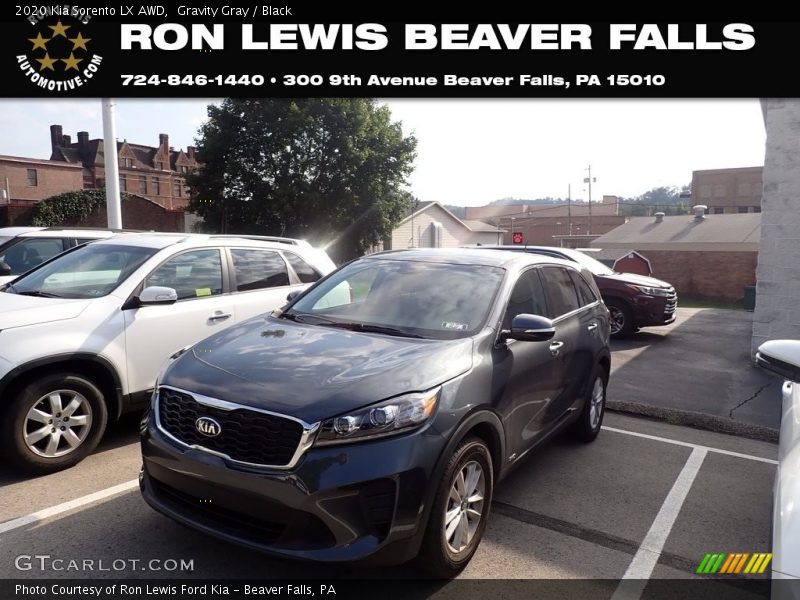 Gravity Gray / Black 2020 Kia Sorento LX AWD