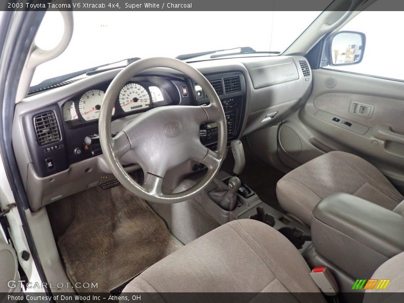 Super White / Charcoal 2003 Toyota Tacoma V6 Xtracab 4x4