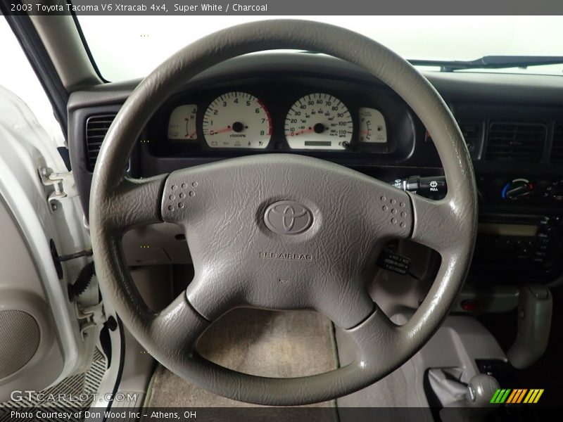 Super White / Charcoal 2003 Toyota Tacoma V6 Xtracab 4x4