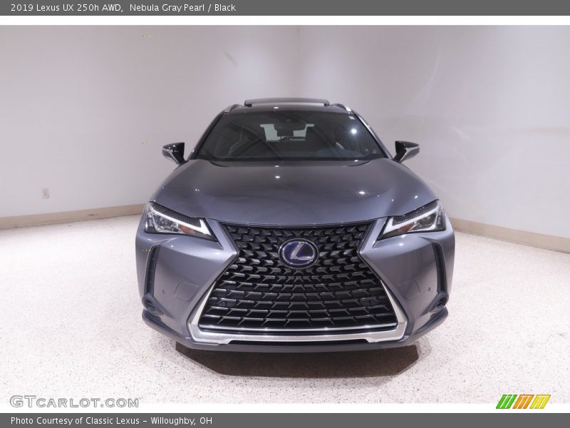Nebula Gray Pearl / Black 2019 Lexus UX 250h AWD