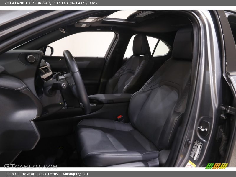 Nebula Gray Pearl / Black 2019 Lexus UX 250h AWD