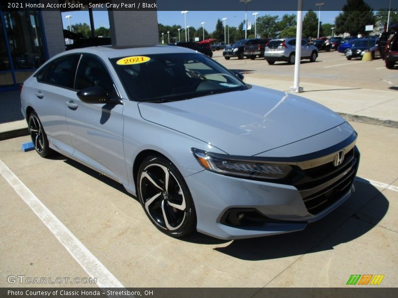 Sonic Gray Pearl / Black 2021 Honda Accord Sport