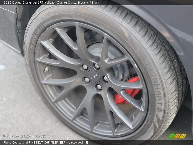 Granite Crystal Metallic / Black 2016 Dodge Challenger SRT Hellcat