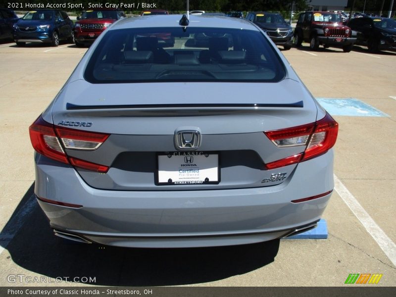 Sonic Gray Pearl / Black 2021 Honda Accord Sport