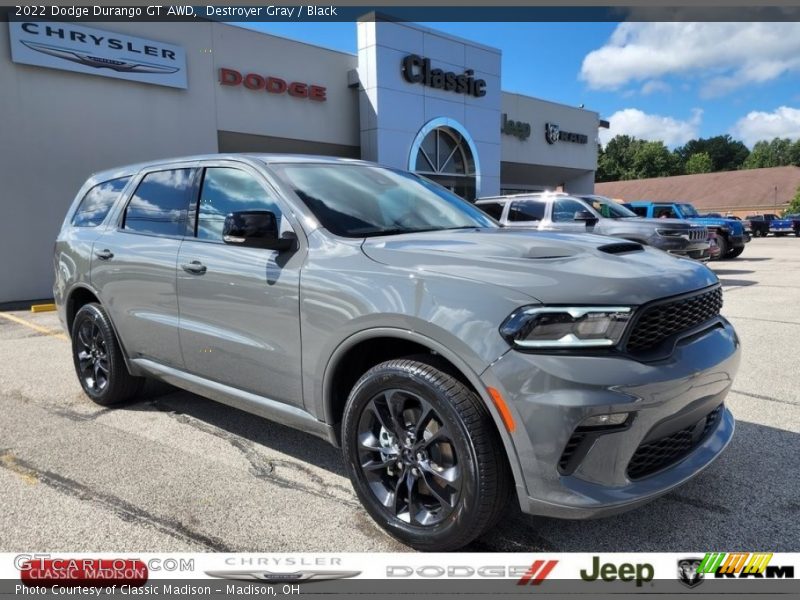 Destroyer Gray / Black 2022 Dodge Durango GT AWD