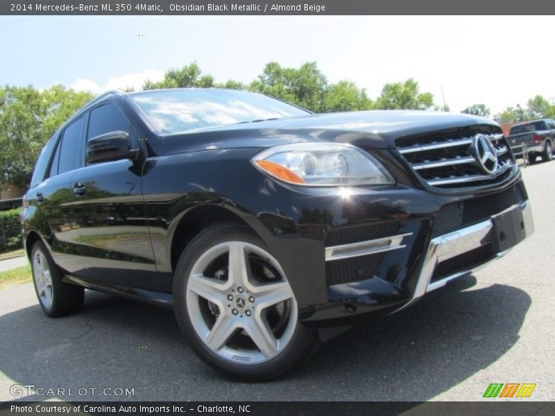 Obsidian Black Metallic / Almond Beige 2014 Mercedes-Benz ML 350 4Matic