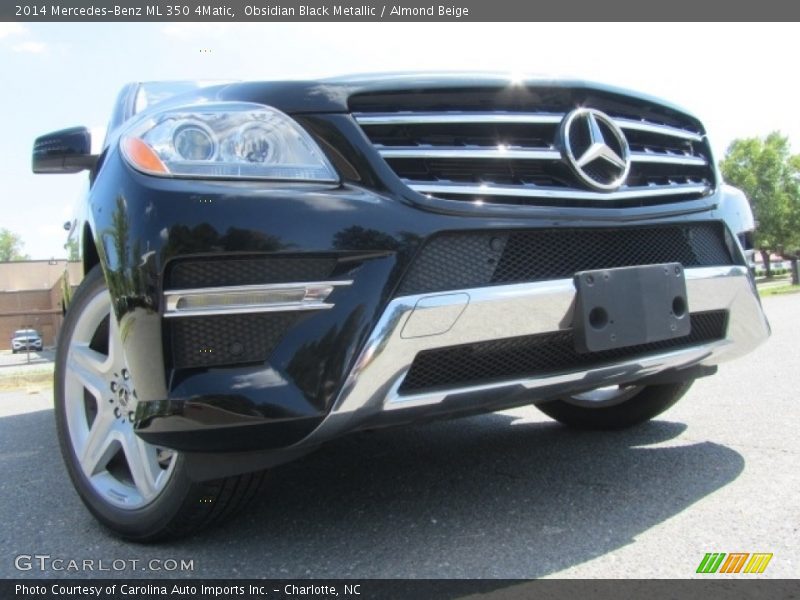 Obsidian Black Metallic / Almond Beige 2014 Mercedes-Benz ML 350 4Matic