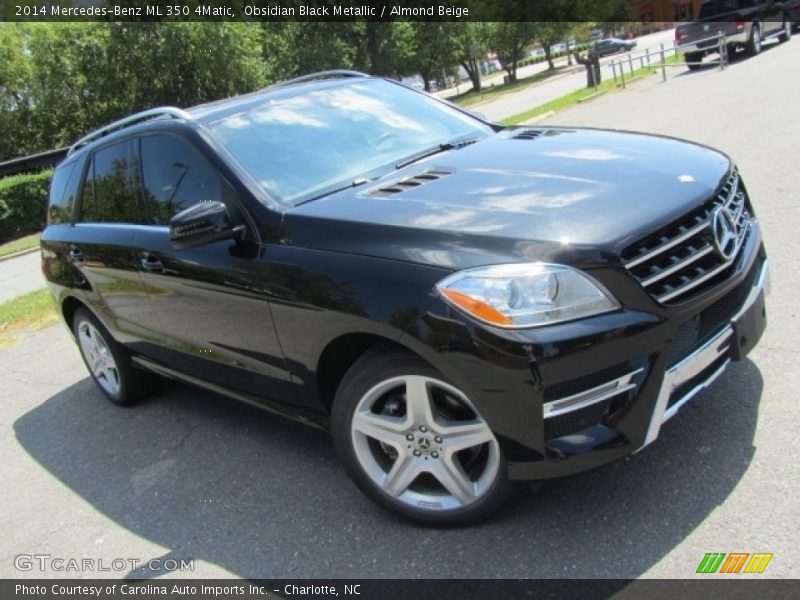 Obsidian Black Metallic / Almond Beige 2014 Mercedes-Benz ML 350 4Matic