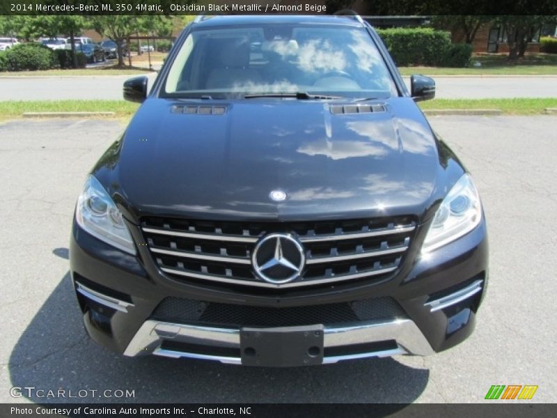 Obsidian Black Metallic / Almond Beige 2014 Mercedes-Benz ML 350 4Matic