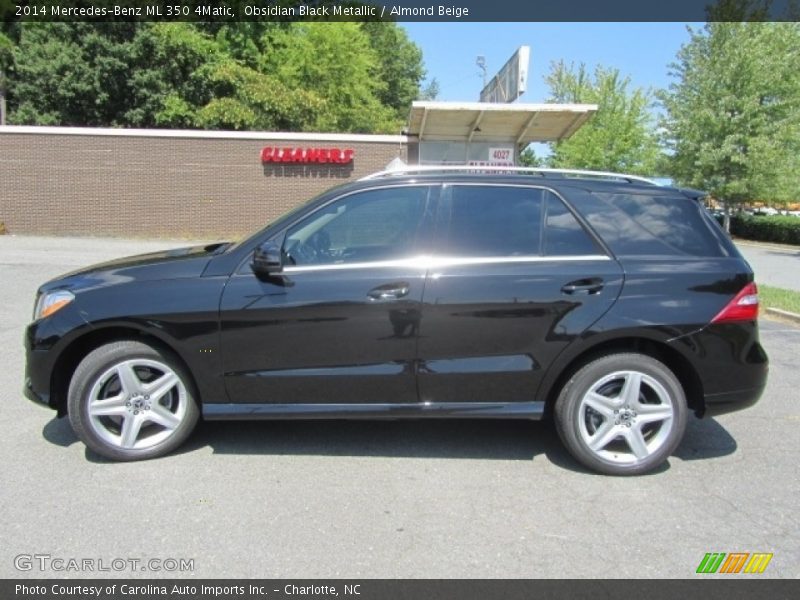 Obsidian Black Metallic / Almond Beige 2014 Mercedes-Benz ML 350 4Matic