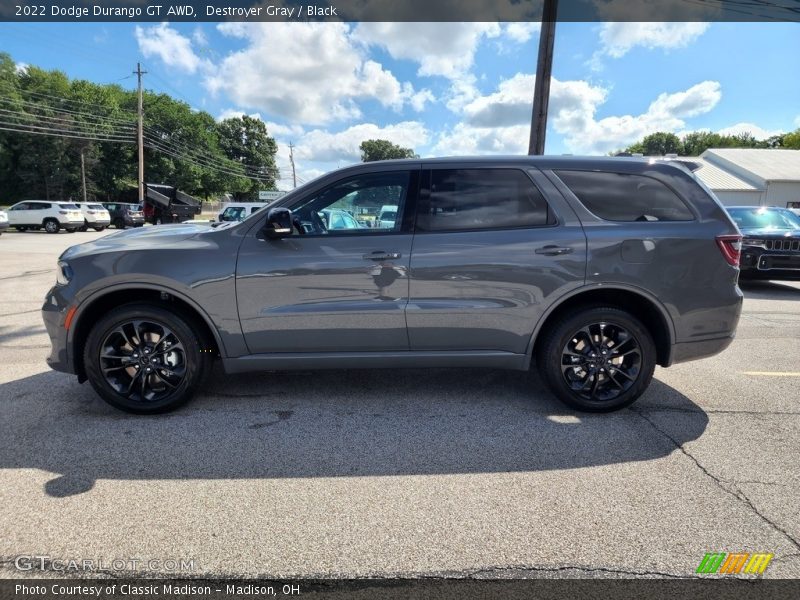 Destroyer Gray / Black 2022 Dodge Durango GT AWD