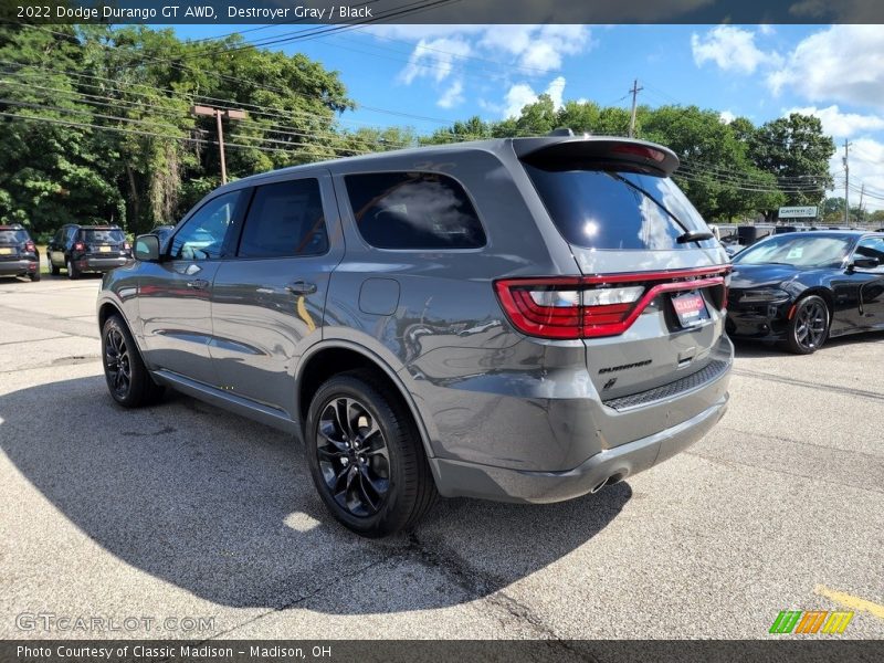 Destroyer Gray / Black 2022 Dodge Durango GT AWD