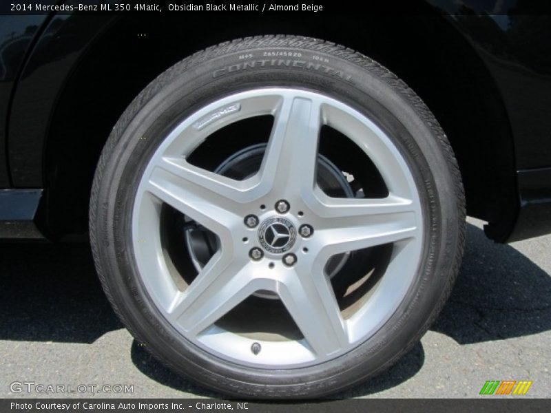 Obsidian Black Metallic / Almond Beige 2014 Mercedes-Benz ML 350 4Matic