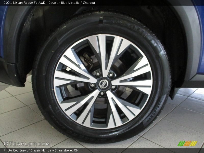 Caspian Blue Metallic / Charcoal 2021 Nissan Rogue SV AWD