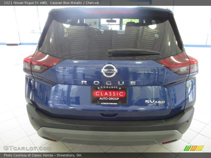 Caspian Blue Metallic / Charcoal 2021 Nissan Rogue SV AWD
