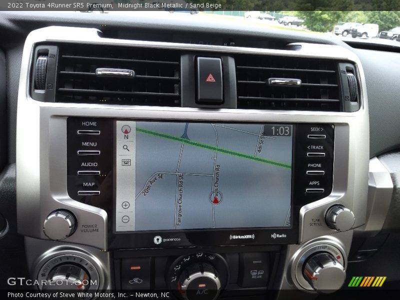 Navigation of 2022 4Runner SR5 Premium