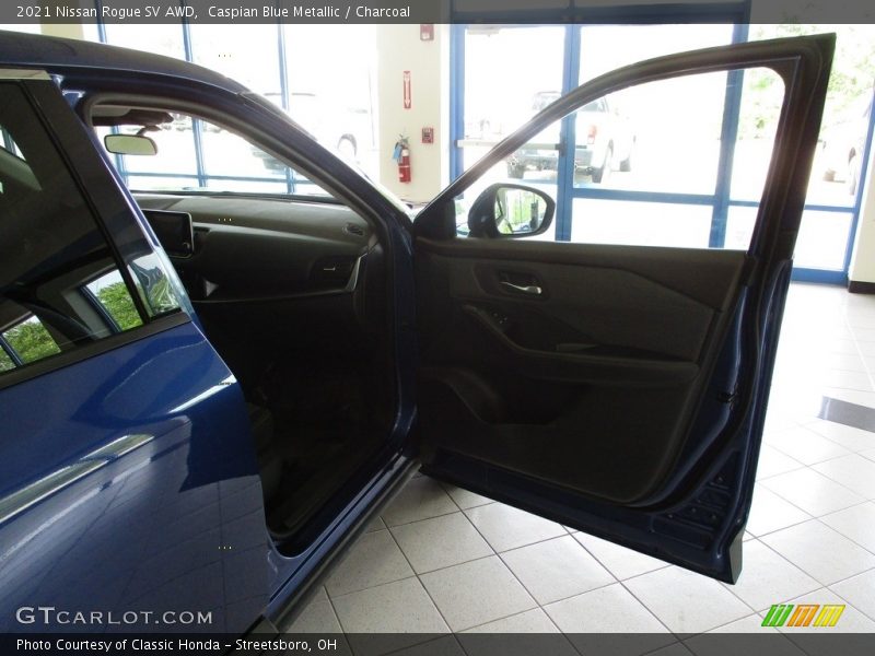 Caspian Blue Metallic / Charcoal 2021 Nissan Rogue SV AWD