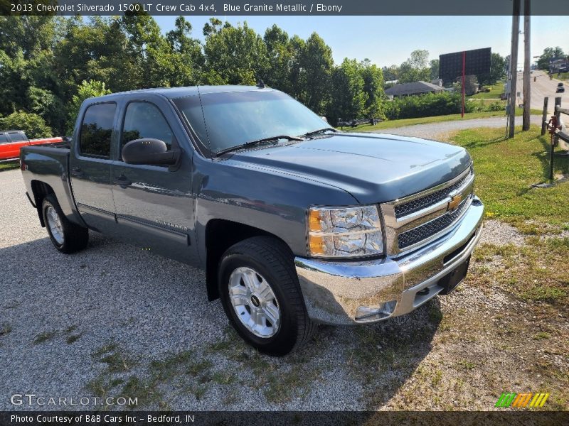 Blue Granite Metallic / Ebony 2013 Chevrolet Silverado 1500 LT Crew Cab 4x4