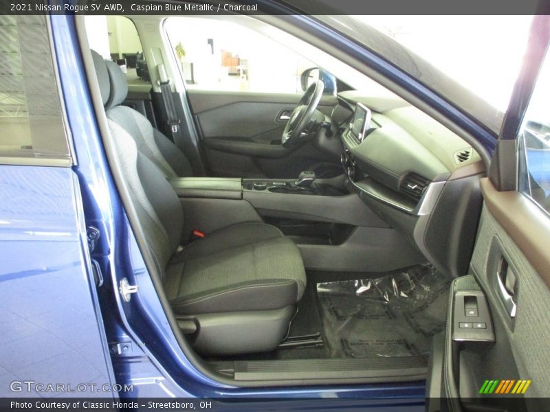 Caspian Blue Metallic / Charcoal 2021 Nissan Rogue SV AWD