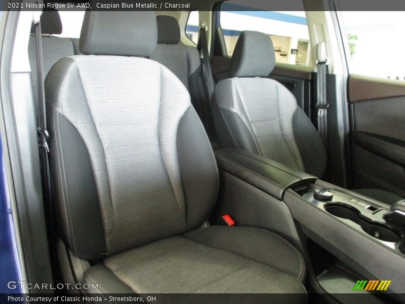 Caspian Blue Metallic / Charcoal 2021 Nissan Rogue SV AWD