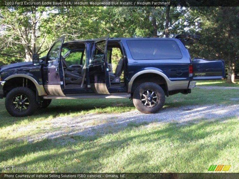 Medium Wedgewood Blue Metallic / Medium Parchment 2003 Ford Excursion Eddie Bauer 4x4