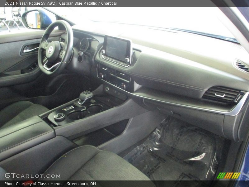Caspian Blue Metallic / Charcoal 2021 Nissan Rogue SV AWD