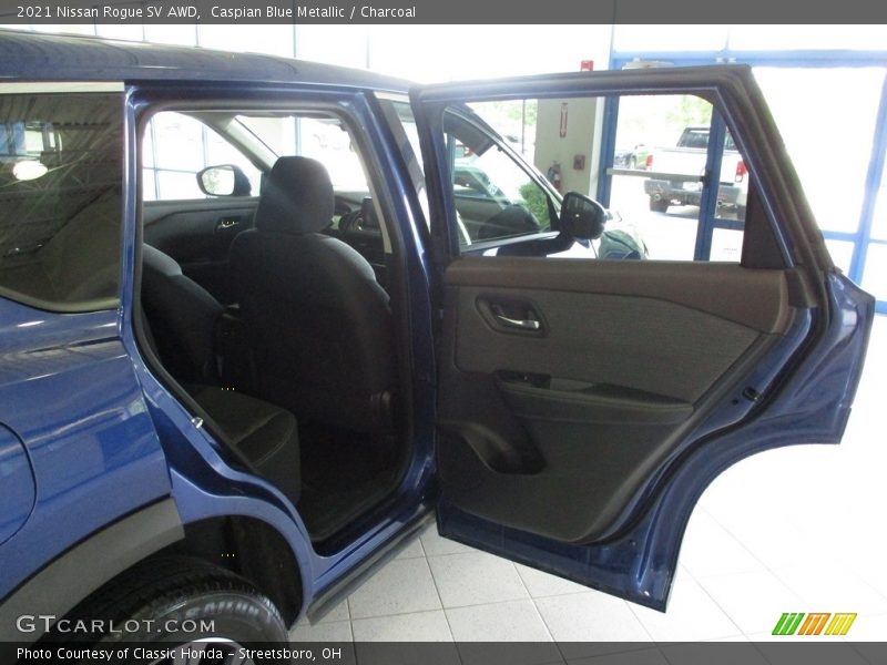 Caspian Blue Metallic / Charcoal 2021 Nissan Rogue SV AWD